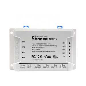 SONOFF 4CH R3 10A 2200W Smart Home WIFI Wireless Remote Automation Module light switch