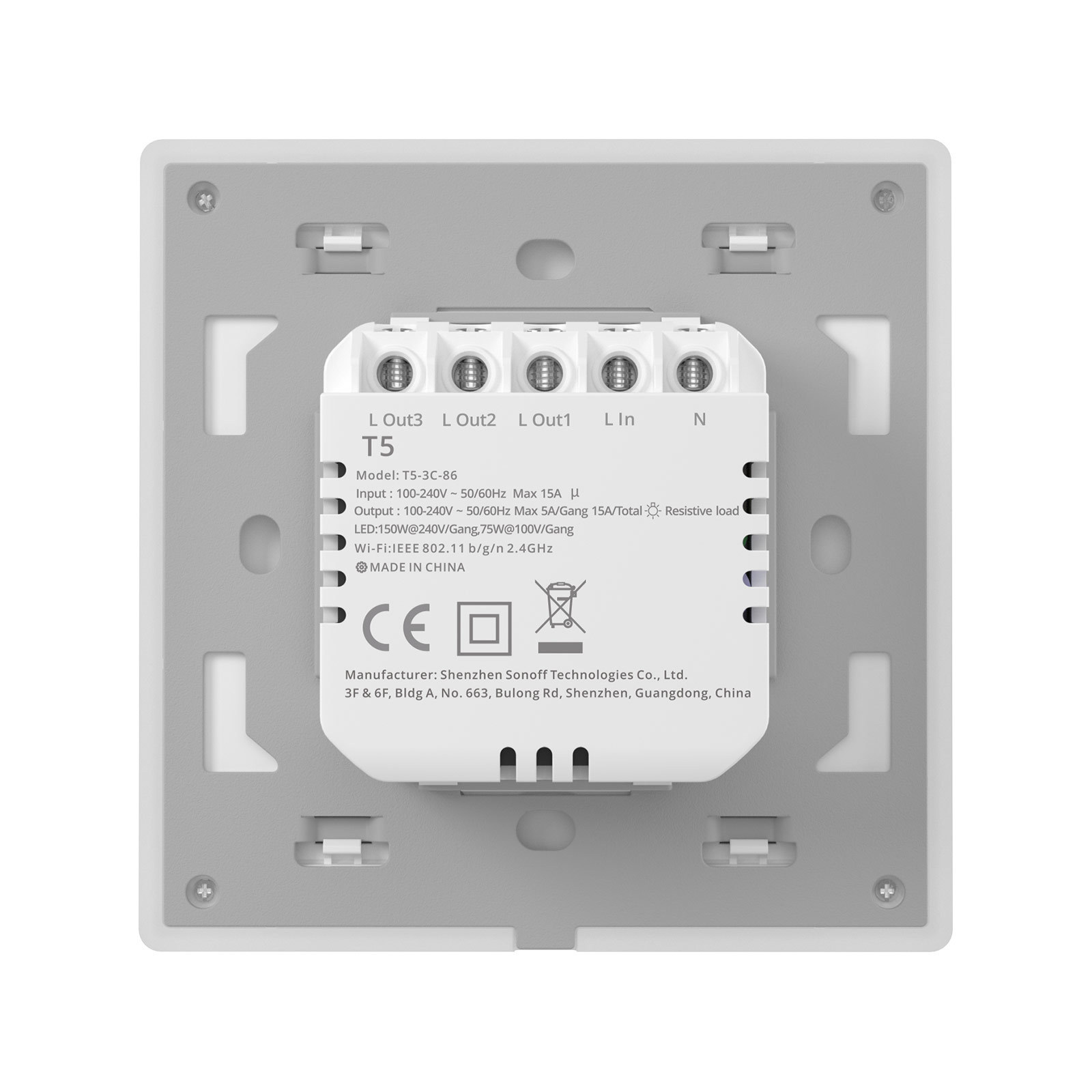 Sonoff TX Ultimate Smart Touch Wall Switch with eWeLink Remote Control have a switch status indicator