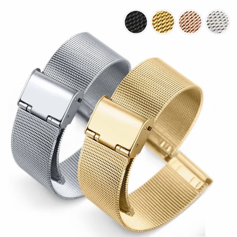 Smart watch band Elegant DW Watch Band Strap Adjustable Stainless Steel Bracelet for Smart Watch Quick Release Replacement Wrist