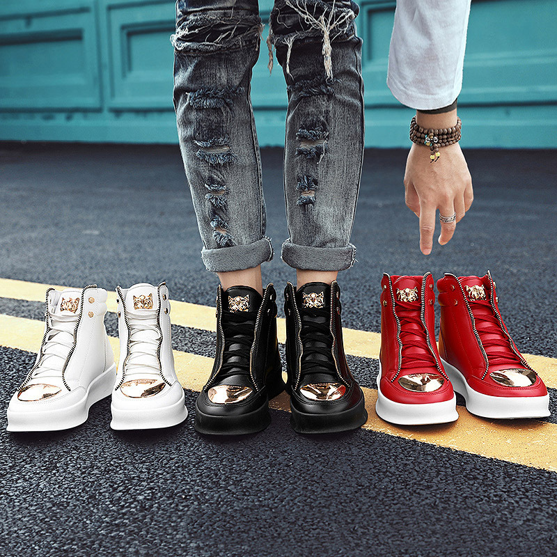 World-win high quality sneakers pria genuine leather men's ankle boots high top shoes other boots