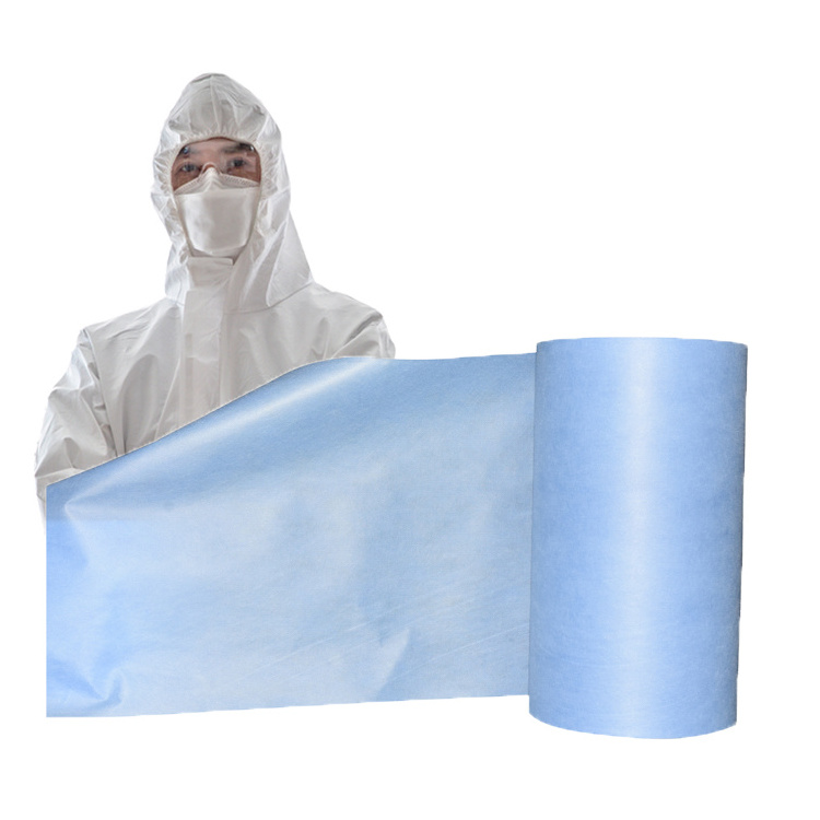 60 gsm Waterproof pp+pe laminated non woven fabric medical material