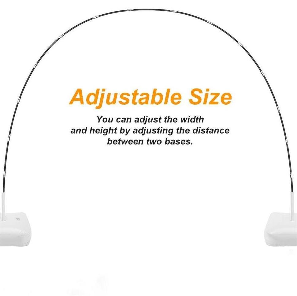 10ft Wide Adjustable Balloon Arch Kit Adjustable Frame with Water Fillable Base Frame Circle Support Ballon Arch Stand