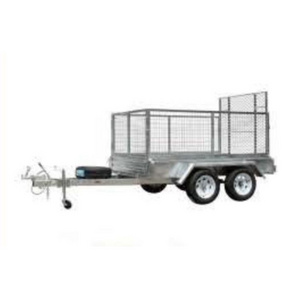 Full Welded Box Trailer With Cage, Tipper And Rack