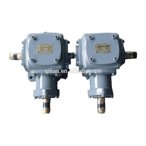 T Series 4/1 ratio 90 degree gearbox for agricultural t gearbox motor 3 phase gearbox aluminium hypoid gears