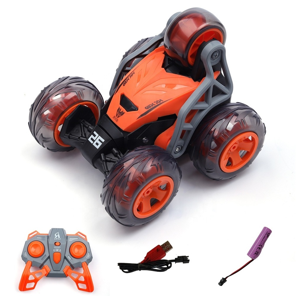 2.4G High Speed 360 Rotating Off-Road Tumbling Climbing Vehicle 5 Wheel Stunt Car