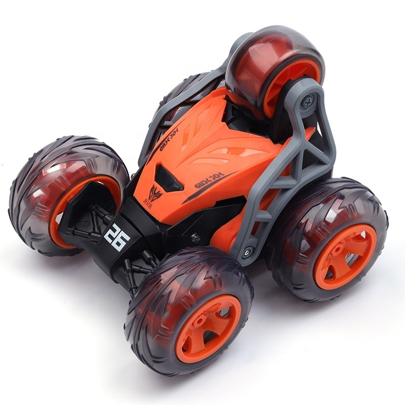 360 Flip Tumbling Vehicles 5 Wheels Stunt Cars Double Side Remote Control Rotation Kids Toy