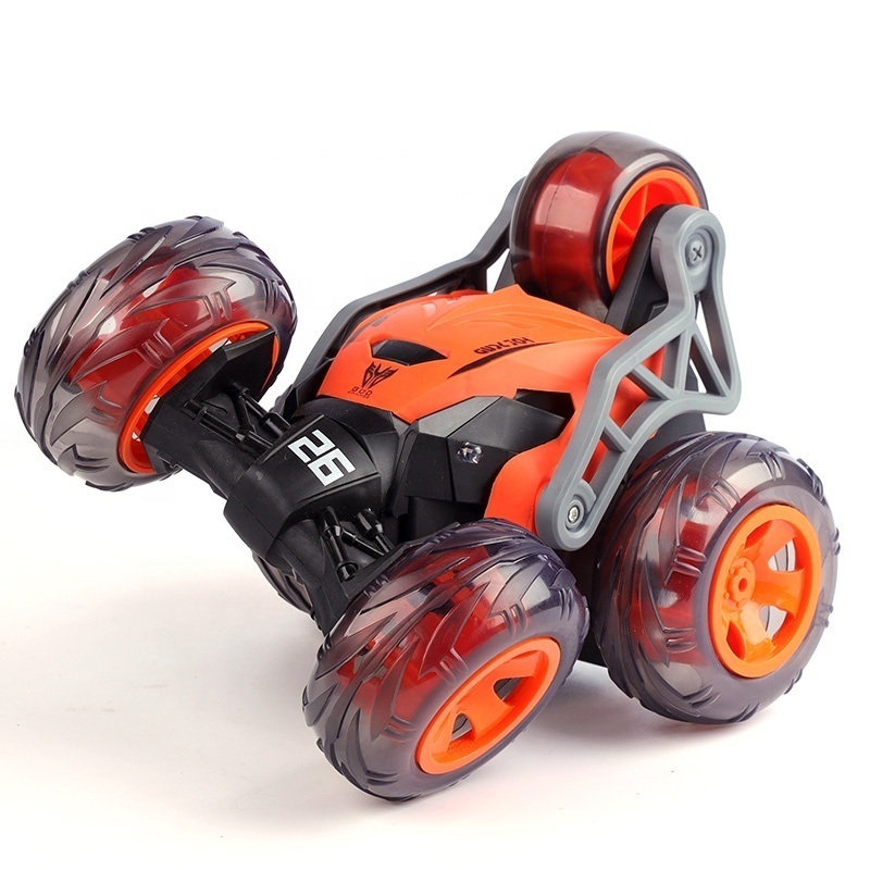 360 Flip Tumbling Vehicles 5 Wheels Stunt Cars Double Side Remote Control Rotation Kids Toy