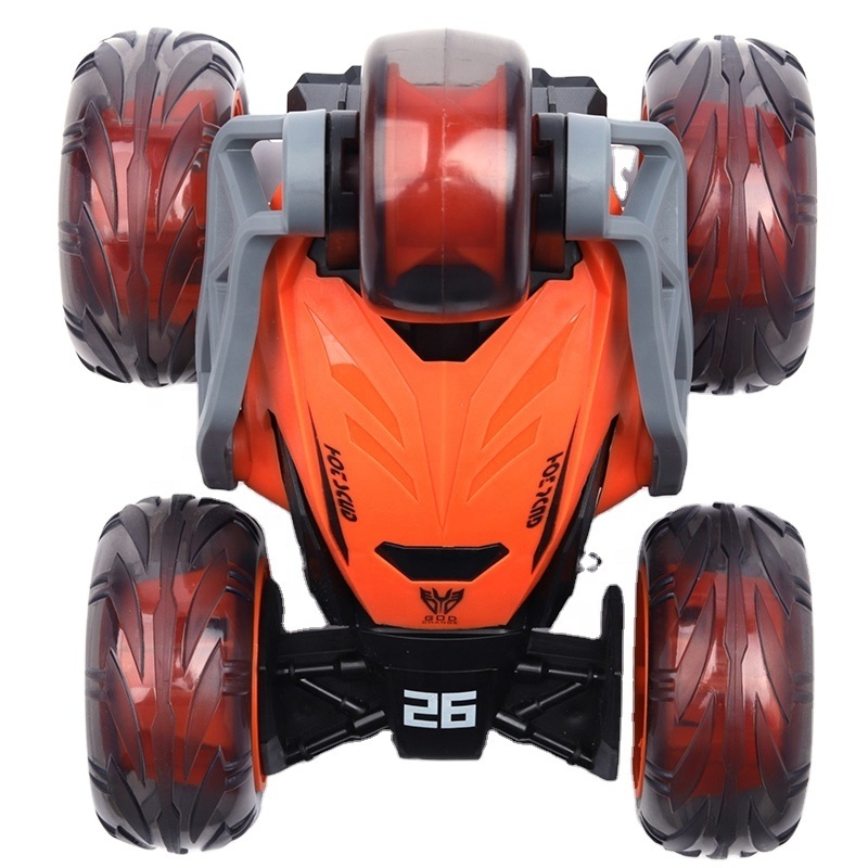 360 Flip Tumbling Vehicles 5 Wheels Stunt Cars Double Side Remote Control Rotation Kids Toy