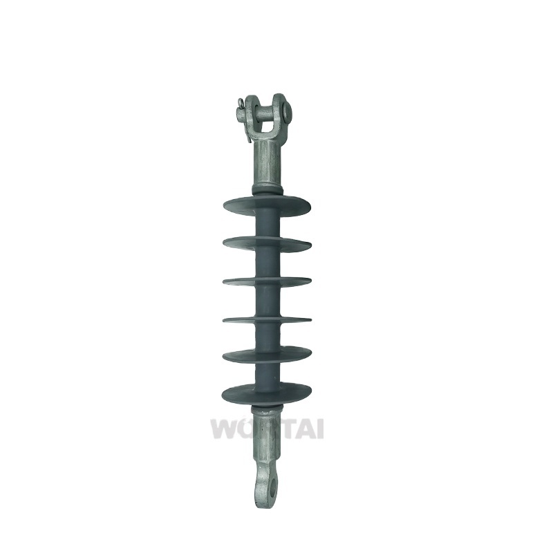 Wortai Composite Polymer Deadend Insulator 10kV 15kV Silicone Rubber with Tongue and Clevis End Fitting with high quality