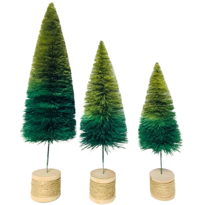 Small Mini Christmas Tree Office Window Desktop Decoration Christmas Gift Christmas Ornaments Pine needle tree With glitter star