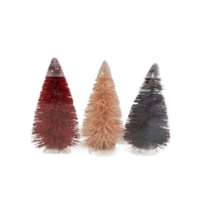 Vintage bottle brush trees for Christmas tree small decorations supplies