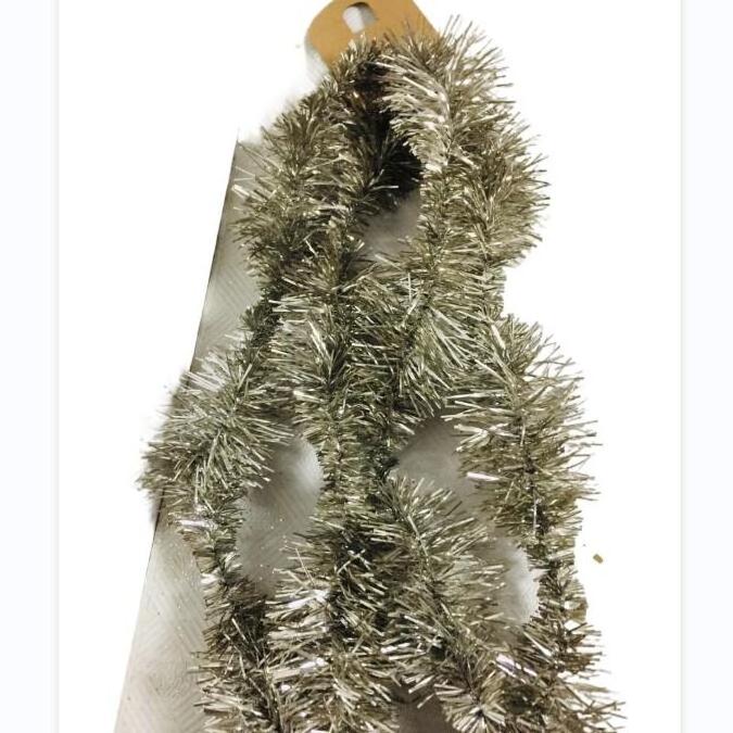 6 ft Christmas Silver Tinsel Garland for Christmas party tinsel hanging decoration