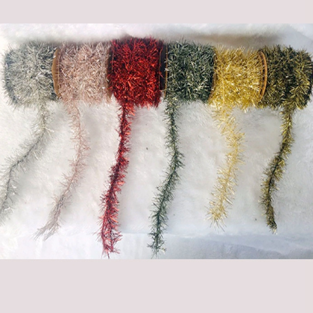 Christmas tinsel garland  for Christmas tree small decoration