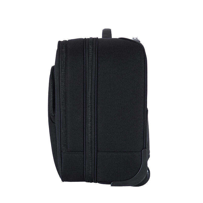 Worthfind Custom Oem Odm Polyester Black Durable Suitcase Luggage Business Mini Travel Trolley Bag