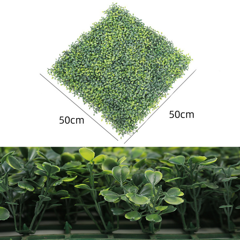 Fake decorative artificial green foliage hedges fence landscape grass wall panels fencing