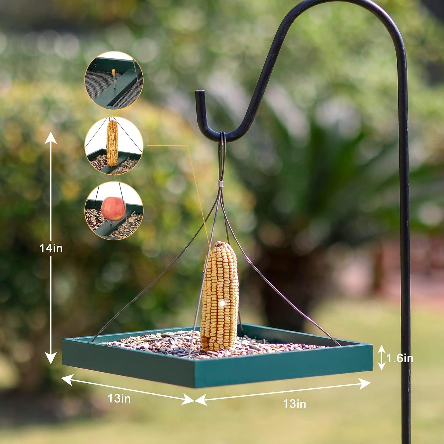 Cheap Modern Garden Wooden Hanging Humming Automatic Squirrel Bird Seed Feeder Outdoor For Sale