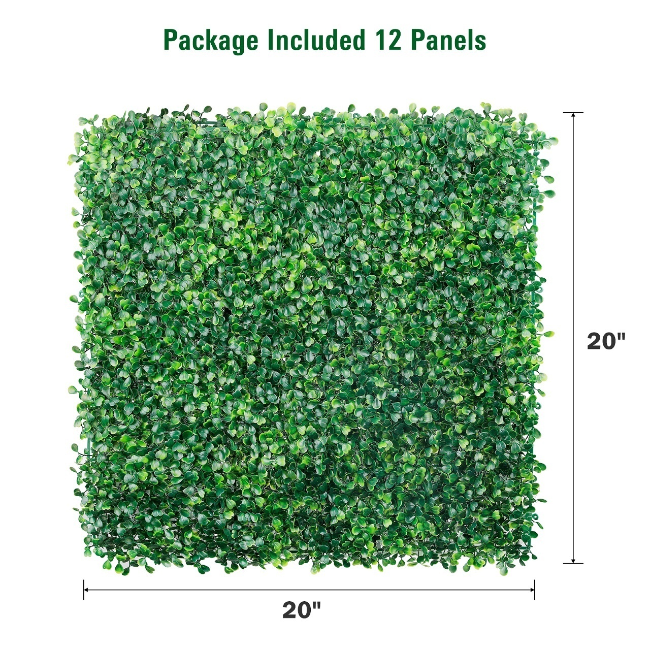 Artificial Grass Panels Plastic Outdoor Garden Privacy Fence Decorative Backyard Boxwood Grass Wall