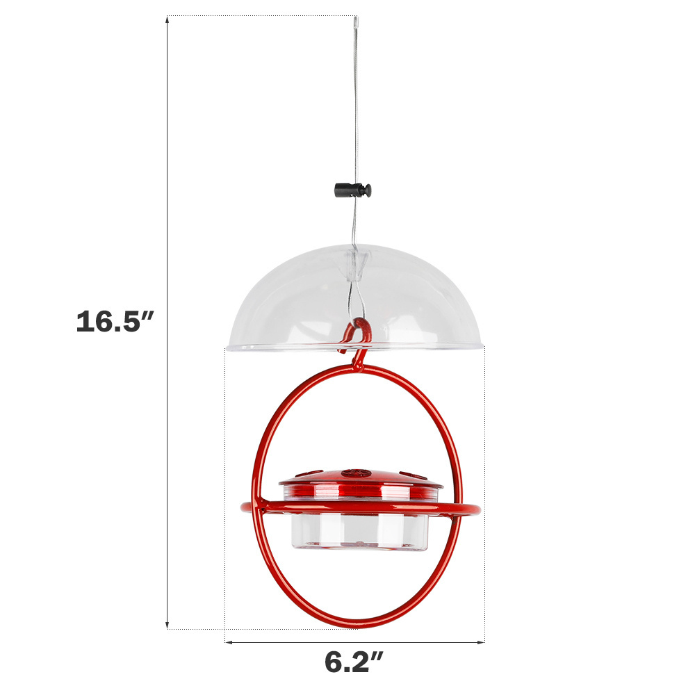 Garden Home Backyard Round Hanging Humming Bird Perch Hummingbird Feeder