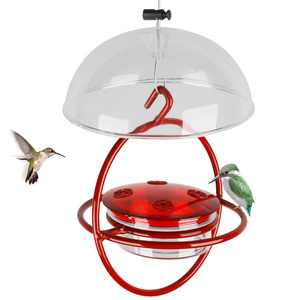 Garden Home Backyard Round Hanging Humming Bird Perch Hummingbird Feeder