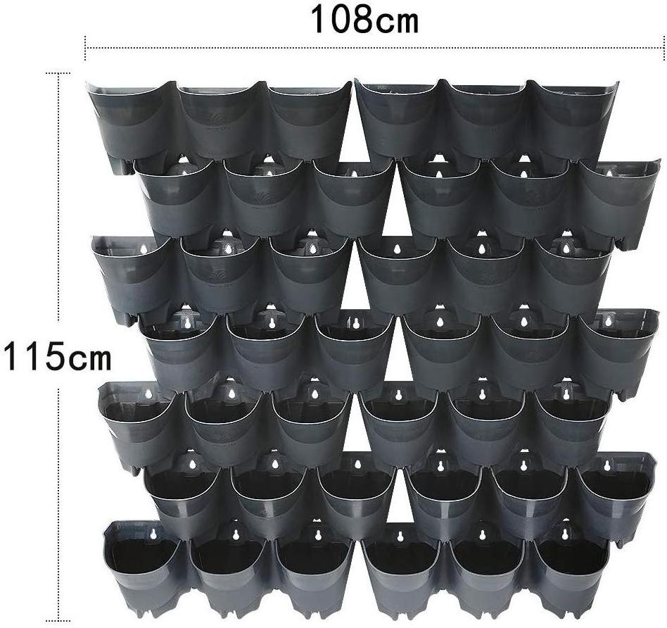 Plastic Garden Outdoor Self Watering Hanging Wall Vertical Planter Pot