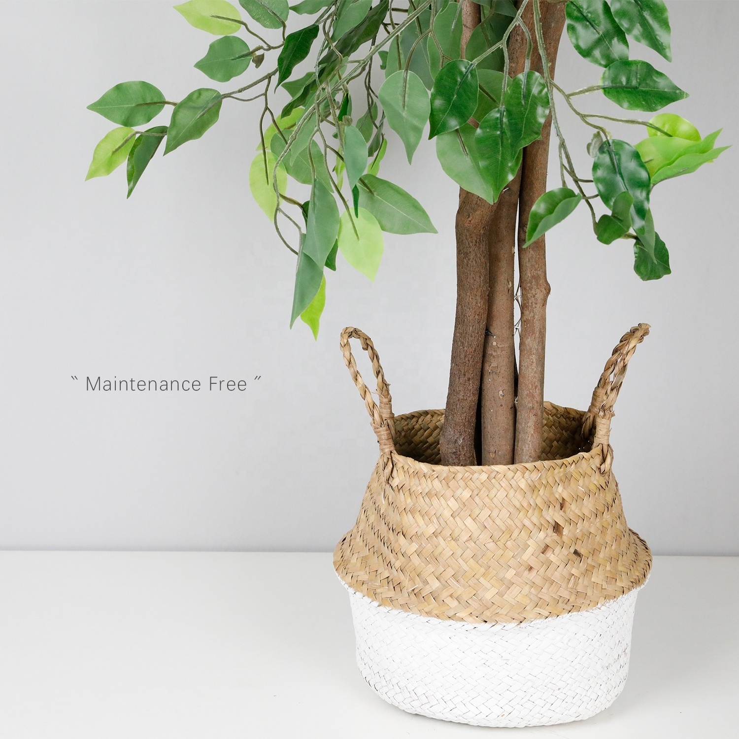 6 Feet Large Home Office Decor Indoor Fake Plastic Ficus Tree Wholesale Artificial Plants With Pot