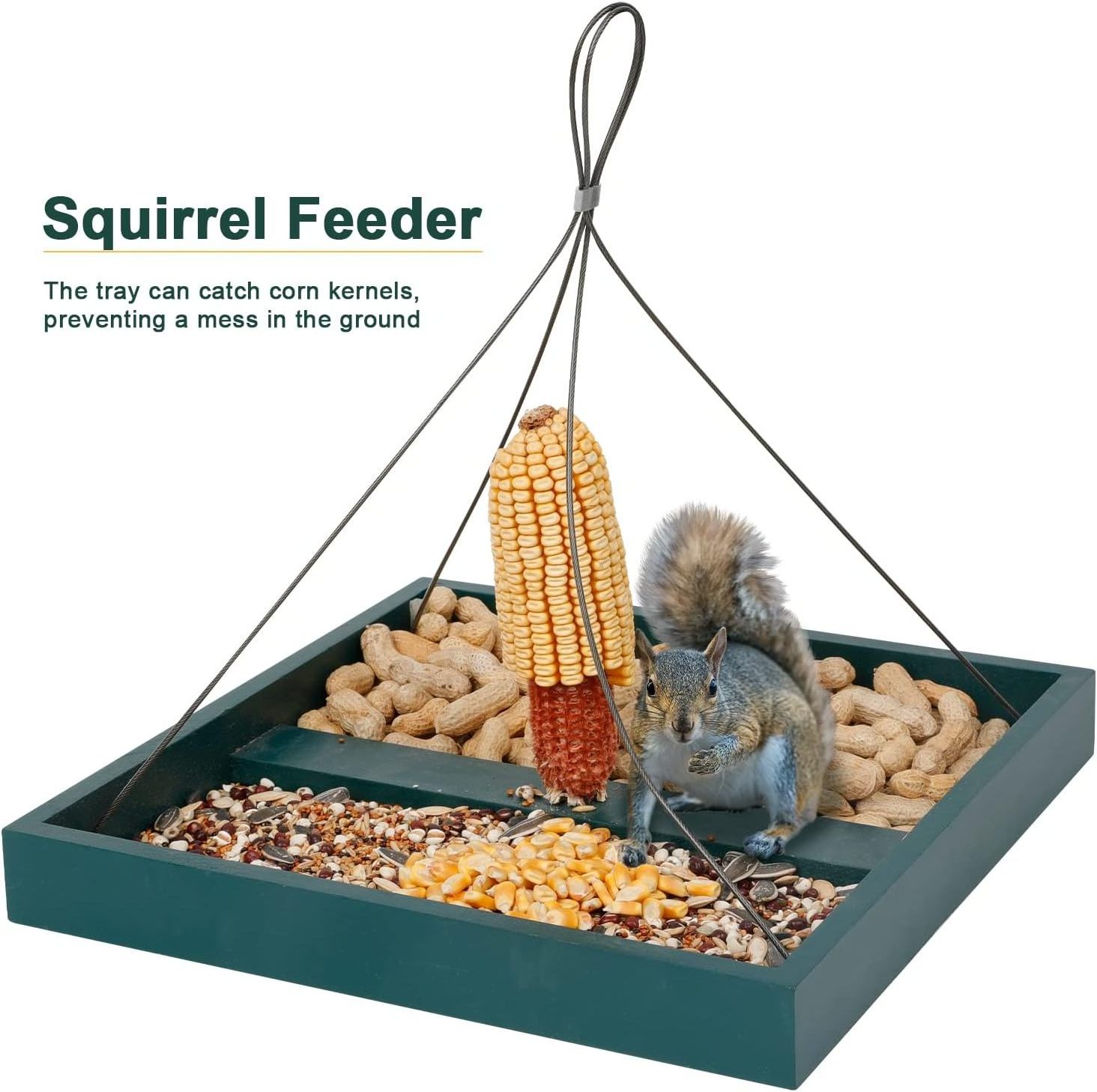 Cheap Modern Garden Wooden Hanging Humming Automatic Squirrel Bird Seed Feeder Outdoor For Sale