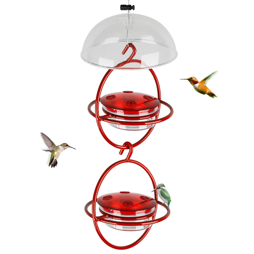 Garden Home Backyard Round Hanging Humming Bird Perch Hummingbird Feeder