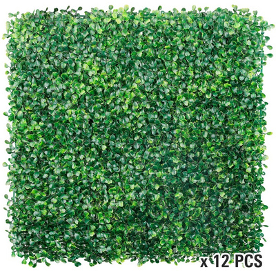 Artificial Grass Panels Plastic Outdoor Garden Privacy Fence Decorative Backyard Boxwood Grass Wall