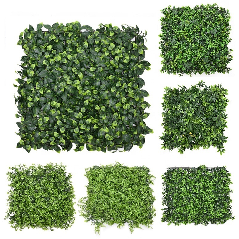 UV Protection Screen Privacy Fence Boxwood Hedge Backdrop Plastic Artificial Grass Wall Panels