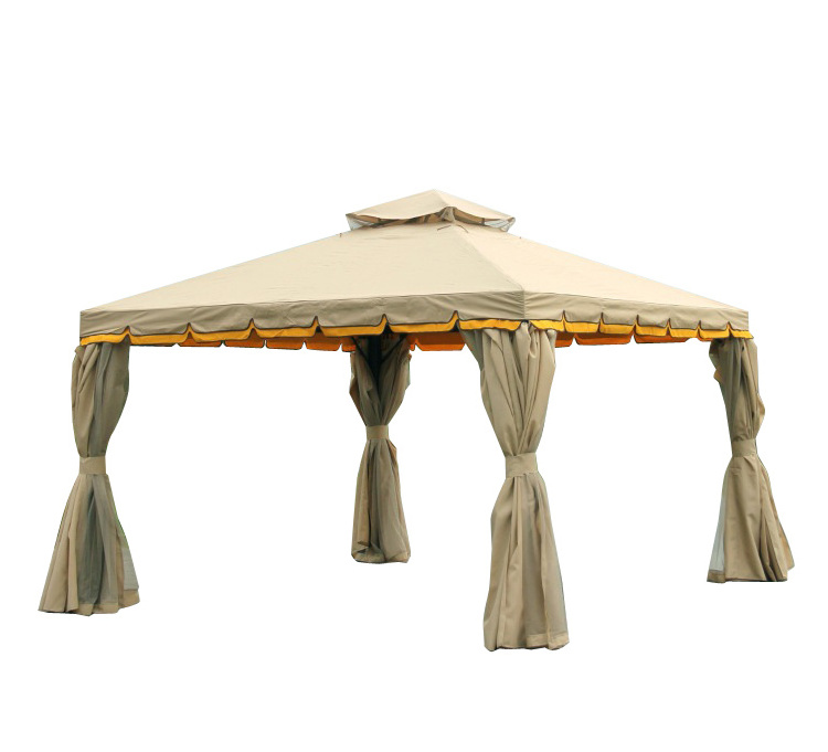 Luxury Pergola Waterproof Patio  Aluminium Roman Gazebo Canopy Outdoor Steel Garden Hardtop Gazebos