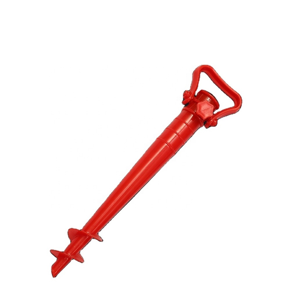 Manufacture Outdoor Holder Base Plastic Screw Sand Beach Umbrella Anchor for Sale