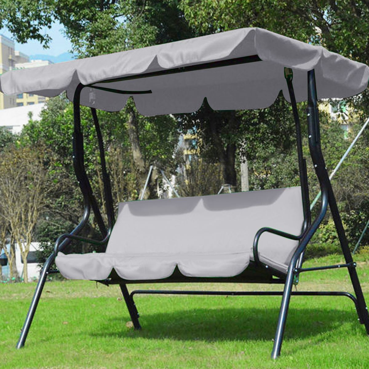 Garden Rainproof Outdoor Furniture Adult 3 Seat Household Courtyard Balcony Patio Swing Chair