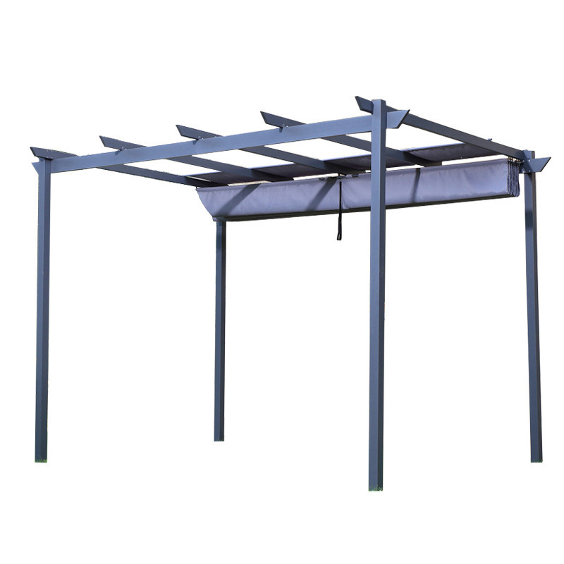 Garden Furniture Roof Grape Rock Canopy Patio Gazebo 3x3 Metal Frame Outdoor Pergola