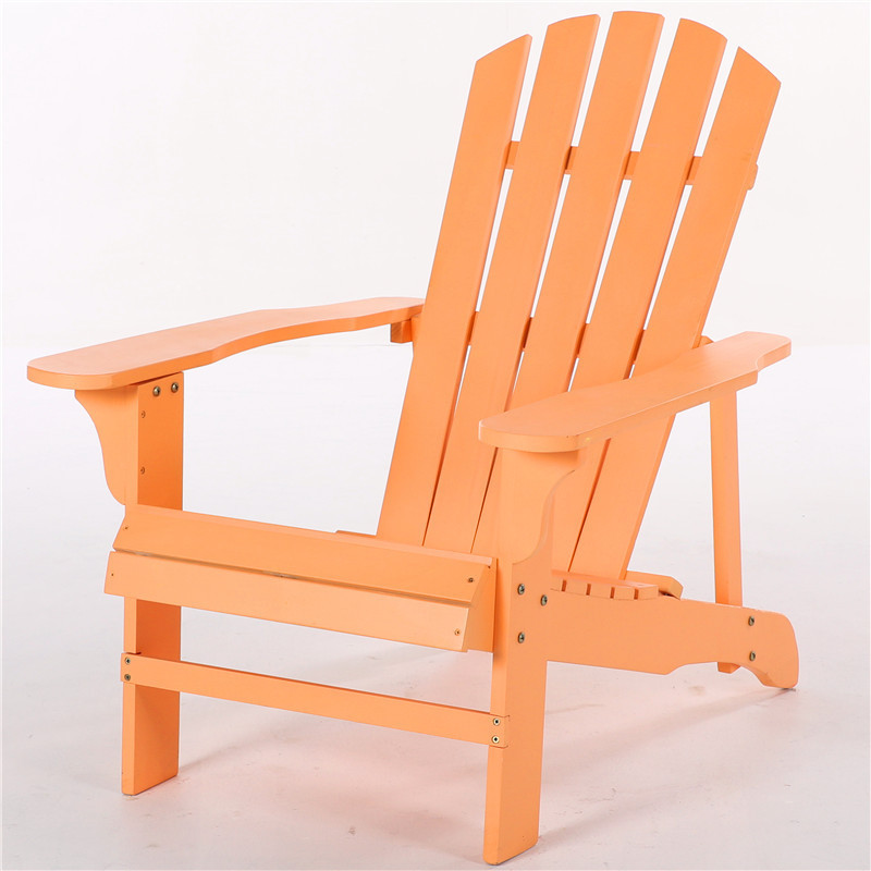 Resin Lounge  Modern Teak Outdoor  HDPE Plastic Wood Adirondack Chairs