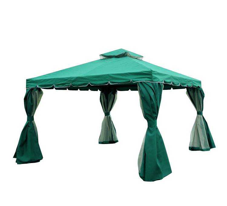 Luxury Pergola Waterproof Patio  Aluminium Roman Gazebo Canopy Outdoor Steel Garden Hardtop Gazebos