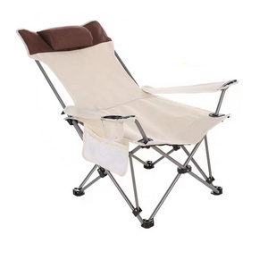 600D Polyester Outdoor Picnic Fishing Beach Chair Foldable Portable Comfy Folding Camping Chairs