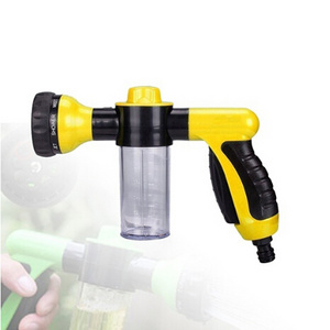 8 Functions Watering Garden Hose Hand Spray Foam Nozzles Gun For Garden Hose