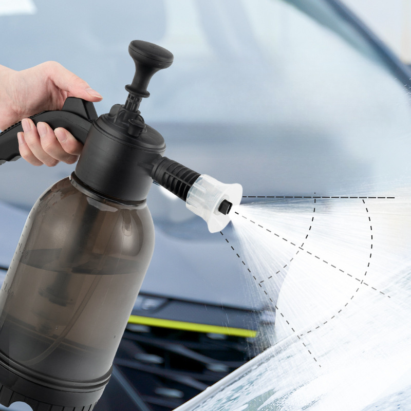 2 Liters Car Wash Watering Plants Plastic Bottle Foam Sprayer Hand Garden Water Pump Sprayer