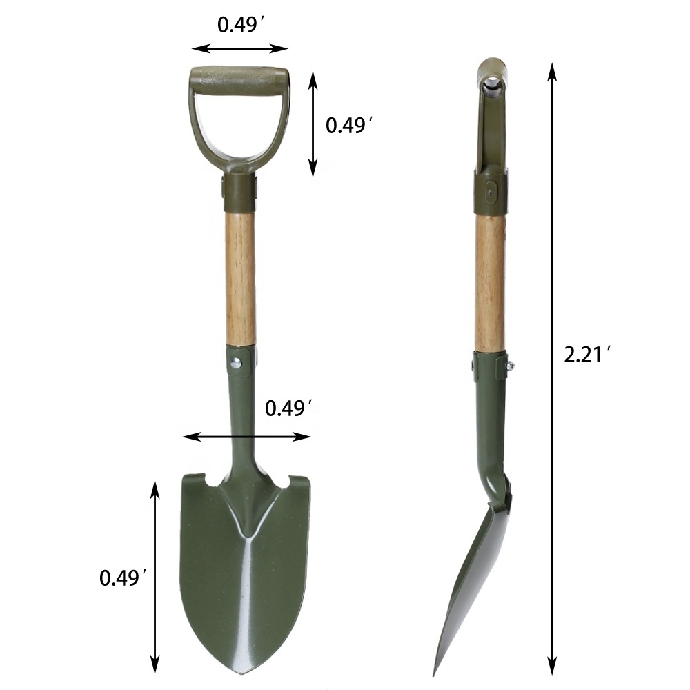 Outdoor Camping Factory Wholesale Hand Spade and Shovel Steel Garden Tools