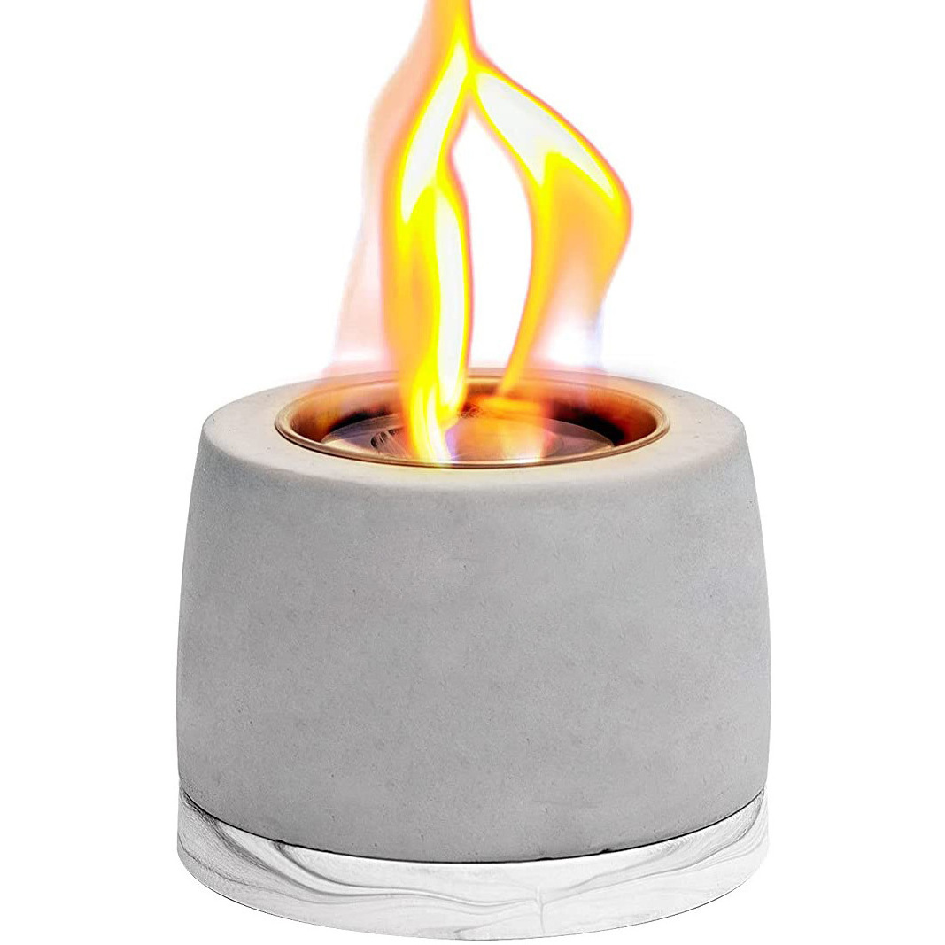 High Quality Mini Indoor Round Smokeless Concrete Mesa Bowl Tabletop Fire pit