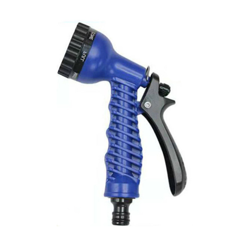 Portable 7 Pattern Irrigation Plastic Water Hose Spray Nozzles Trigger Sprayer Gun