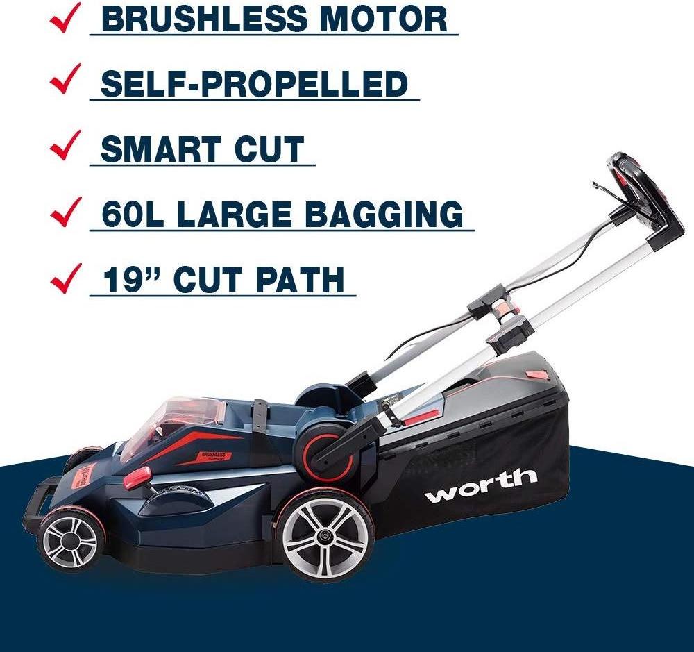 High Quality 84V Garden Power Tool Battery Powered Cordless Electric Lawn Mower