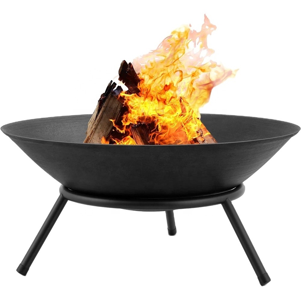 Black Grill Outdoor Smokeless Wood Burning Camping Corten Steel BBQ Fire Pit For Sale