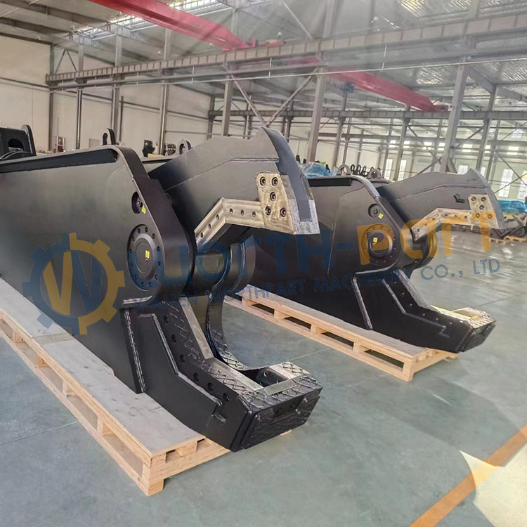 Hydraulic Rotating Excavator Attachment Demolition Double Cylinder Metal Scrap Shear For Excavator