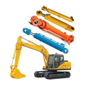 Excavator Hydraulic Arm Boom Bucket Cylinder pc30 pc55 Ex120-2 pc130 ex200-1 js200 pc200-8 sk200-8 pc220 dh500 ec700 for sale