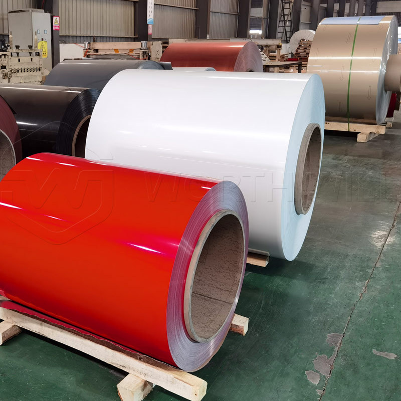 paint powder coated aluminium/color coated aluminum coil pvdf coating pe painting 3003 h14/metallic coated aluminum coil