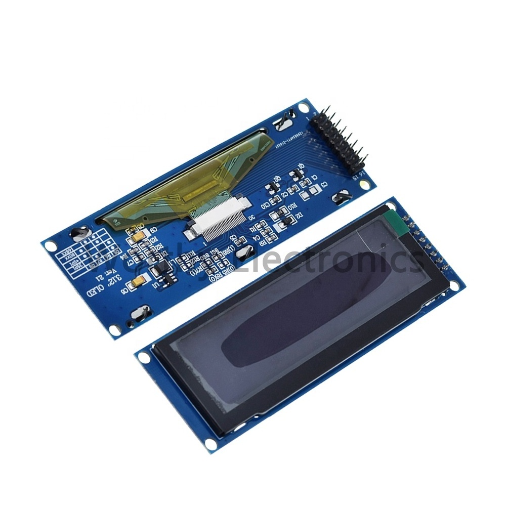 Resolution 256X64 white/blue/yellow/green driver light LCD screen 9PIN SSD1322 3.12 inch OLED display SPI interface