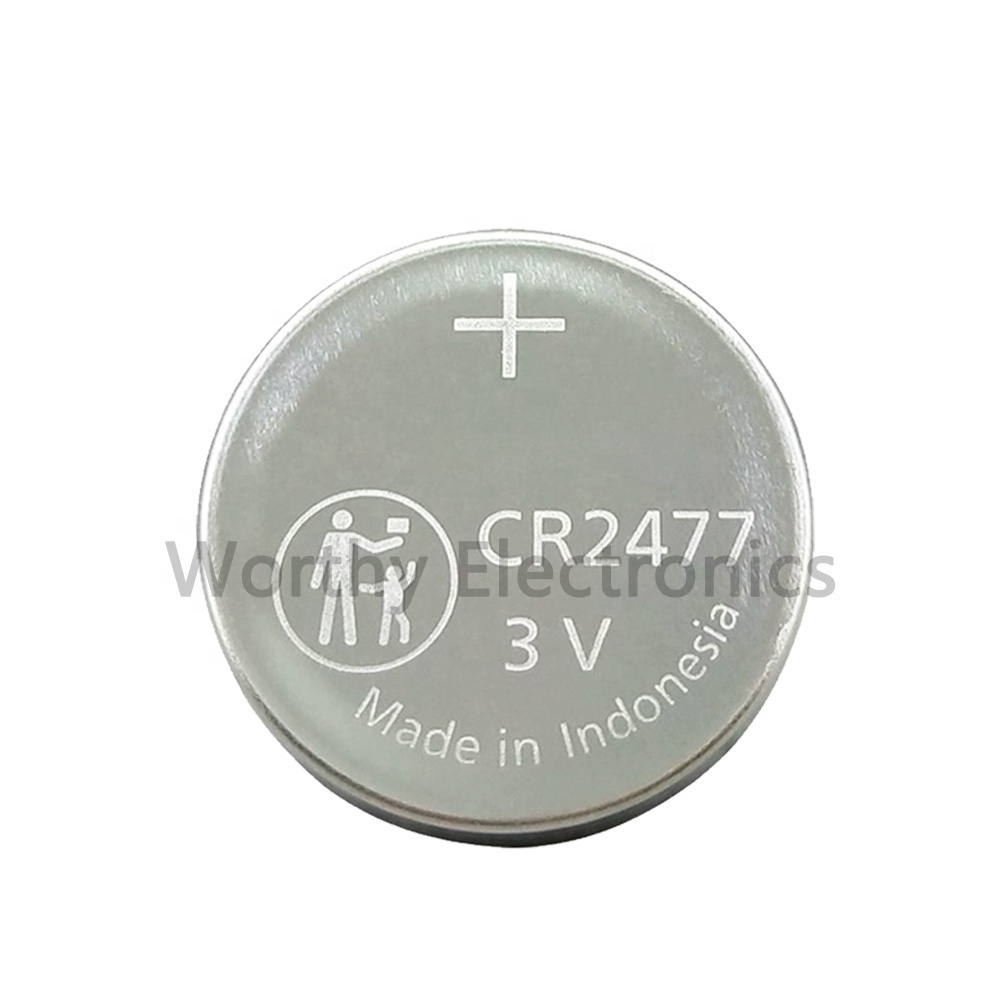 Electrical components   3V 2477  Button battery SMD CR2477