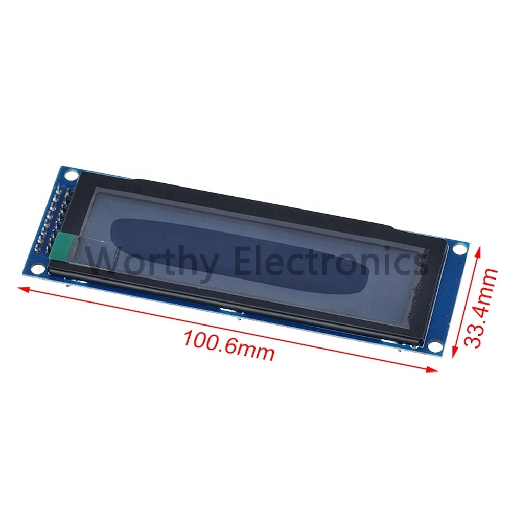 Resolution 256X64 white/blue/yellow/green driver light LCD screen 9PIN SSD1322 3.12 inch OLED display SPI interface