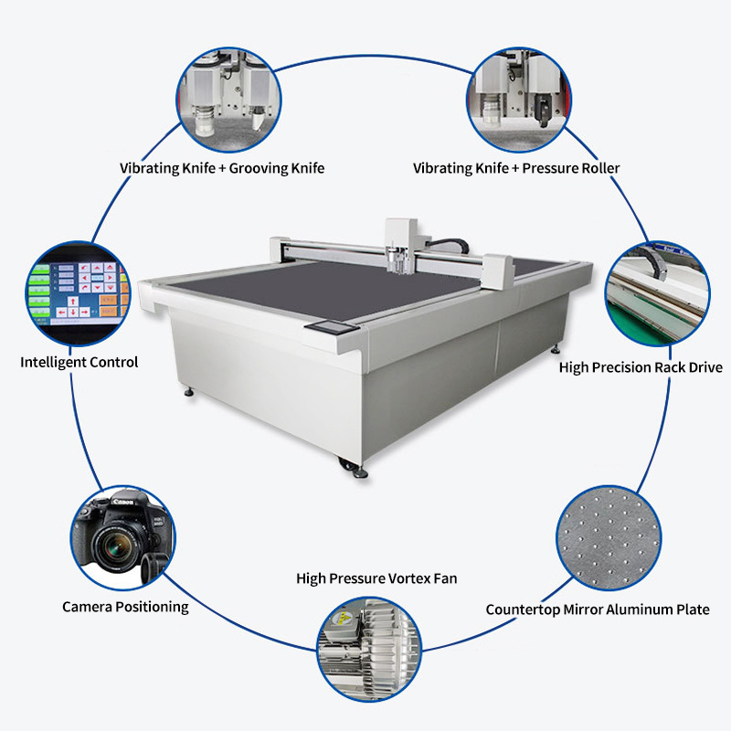 Digital Flatbed Foam Rubber Ptfe Cnc Gasket Cutting Oscillatory Knife Cutting Machine